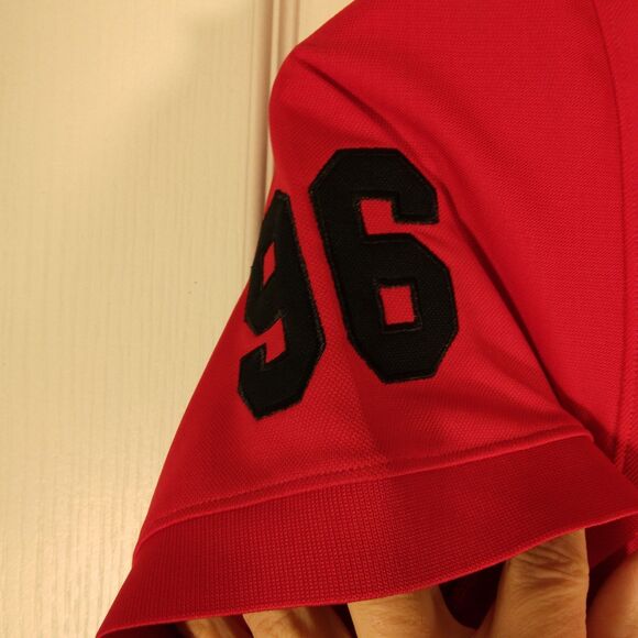 Under Armour Golf polo shirt mens L Large red embroidered 96 UPF 30+ short sl - Picture 4 of 13